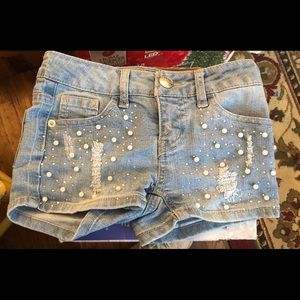 Justice pearl embellished shorts